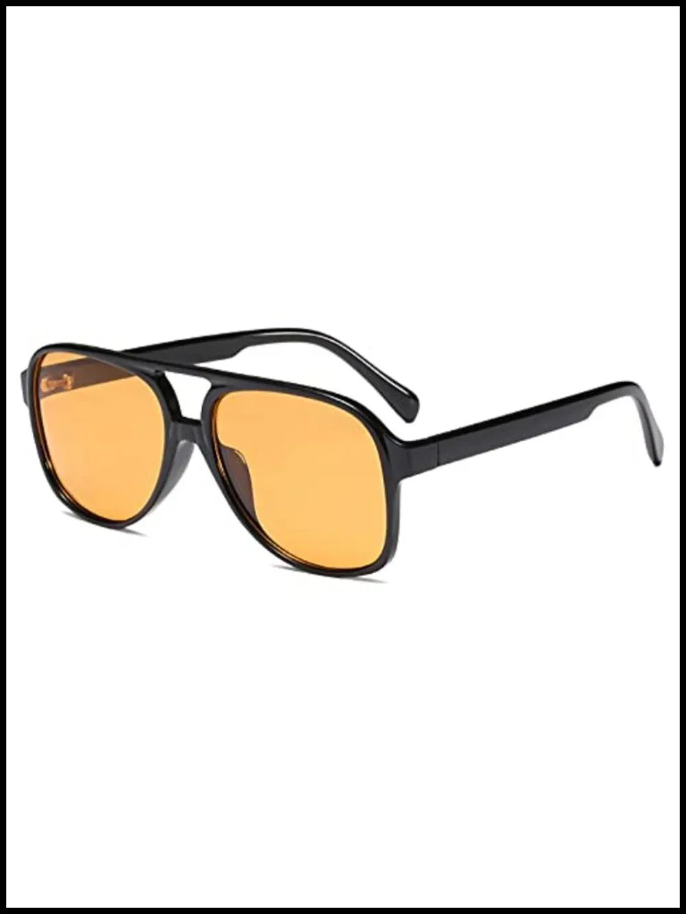 Large Classic Vintage 70s Sunglasses UV400 Metal Hinge Acetate Frame